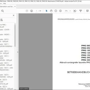 Case PMG 08C PMG 09C PMG 10C PMG 12C PMG 15C PMG 20C PMG 30C Abbruch-sortiergreifer baureihe PMG BETRIEBSHANDBUCH 51544724 - PDF DOWNLOAD (German)
