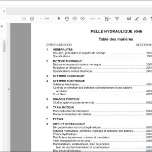 Case Pelle hydraulique 9046 Service Manual 7-22781 - PDF DOWNLOAD (French)