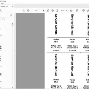 Case Pelles Midi WX95 Tier 3 WX125 Tier 3 Service Manual 87730672A - PDF DOWNLOAD (French)