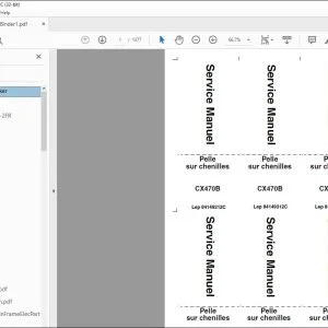 Case Pelles sur Chenilles CX470B Service Manuel 84149312C - PDF DOWNLOAD (French)