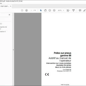 Case Pelles sur pneus gamme 88 Additif au manuel de l’opérateur - PDF DOWNLOAD (French)