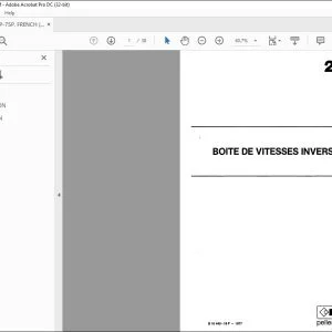 Case Poclain pelles Hydrauliques BOITE DE VITESSES INVERSEUR M27 - PDF DOWNLOAD (French)
