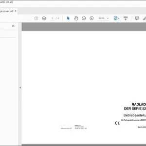 Case RADLADER DER SERIE 521 D Betriebsanleitung 6-37810GE - PDF DOWNLOAD (German)