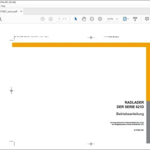 Case RADLADER  DER SERIE 621D Betriebsanleitung 6-37883 - PDF DOWNLOAD (German)