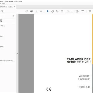 Case RADLADER DER SERIE 621E EU Werkstatt-Handbuch 87523033A - PDF DOWNLOAD (German)