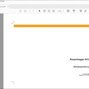 Case Raupenbagger 9033 Betriebsanleitung Cre 6-7711 - PDF DOWNLOAD (German)