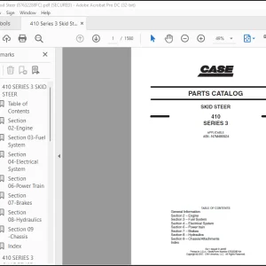 Case SKID STEER 410 SERIES 3 PARTS CATALOG MANUAL(87632288 NA) -PDF DOWNLOAD