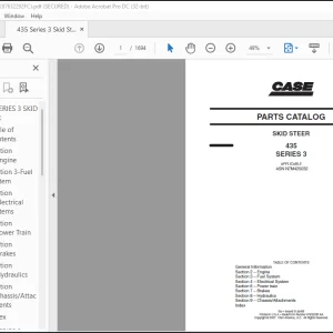 Case SKID STEER 435 SERIES 3 PARTS CATALOG MANUAL (87632292 NA) - PDF DOWNLOAD