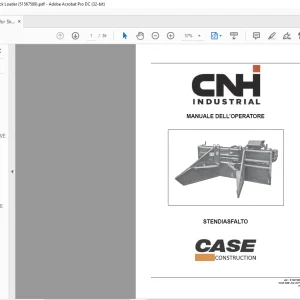 Case STENDIASFALTO MANUALE DELL’OPERATORE 51567589 - PDF DOWNLOAD(Italian)