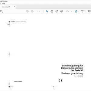 Case Schnellkupplung für Baggerausrüstungen der Serie 90 Bedienungsanleitung 6-23340 - PDF DOWNLOAD (German)