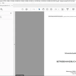 Case Schwenkschaufel BETRIEBSHANDBUCH 51550113 - PDF DOWNLOAD (German)