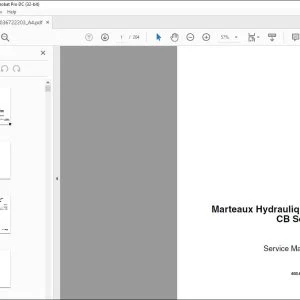 Case Serie CB Marteaux hydrauliques Service Manuel 603.67.222.03 - PDF DOWNLOAD (French) Digital Manual PDF