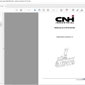 Case TURBOFRESA FRONTALE TF MANUALE D’ISTRUZIONI 48018016 - PDF DOWNLOAD (Itlalian)
