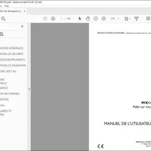 Case WX148 Pelle sur roues MANUEL DE L’UTILISATEUR 47485153 - PDF DOWNLOAD (French)