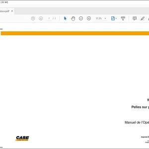 Case WX95 WX125 UTILISATION ET ENTRETIEN 87714327 - PDF DOWNLOAD (French)