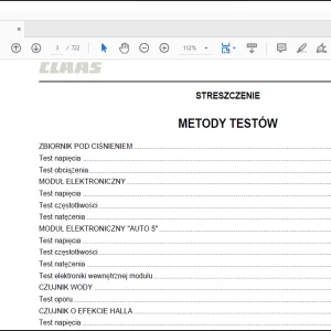 Claas Axos 340-310 Repair Manual - PDF DOWNLOAD (Polish)