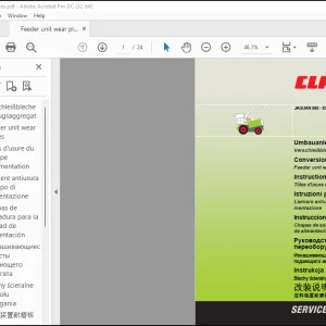 Claas JAGUAR 980 - 930 Feeder unit wear plates Conversion instructions Manual_DE_EN_FR_ - PDF DOWNLOAD