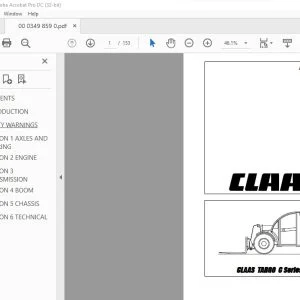 Claas Scorpion TARGO C Series ENGINE REPAIR MANUAL - PDF DOWNLOAD
