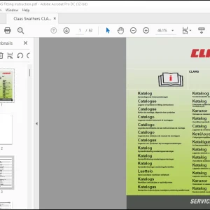 Claas Swathers CLAAS Fitting Instruction Manual - PDF DOWNLOAD