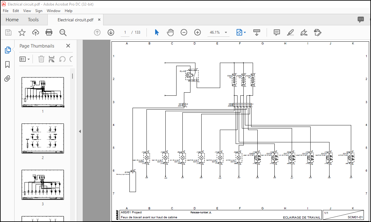 Claas Tractor AXION 800 (A60A61) Electrical Schematic Manual - PDF ...