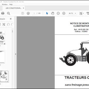 Claas Tractor CELTIS Ohne Druckluftbremse FR DE EN RU Fitting Instruction Manual  - PDF DOWNLOAD