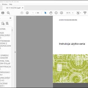 Class AXION 810-820-830-840-850 Instrukcja użytkowania -  PDF DOWNLOAD (Polish)