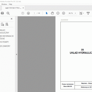 Class AXOS 340 - 310 UKŁAD HYDRAULICZNY Manual - PDF DOWNLOAD (Polish)