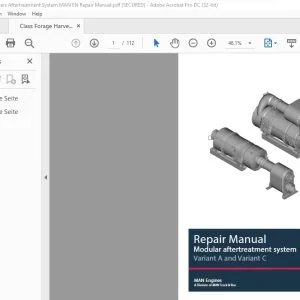 Class Modular aftertreatment system MAN Engines Repair Manual - PDF DOWNLOAD