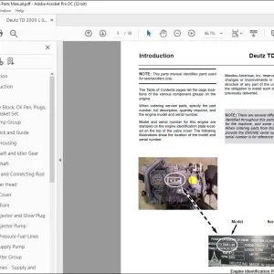 Deutz TD 2009 L 04 Engine Parts Manual - PDF DOWNLOAD