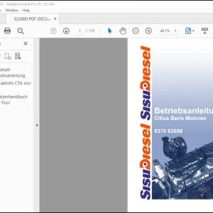 Fendt Sisu Diesel Citius Serie Motoren Betriebsanleitung 8370 62656 - PDF DOWNLOAD
