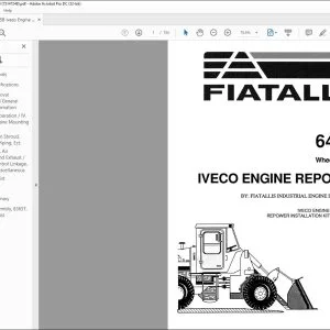 Fiatallis 645B Wheel Loader Iveco Engine Repower Parts Catalog Manual - PDF DOWNLOAD