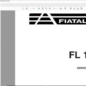 Fiatallis FL 10E Service Manual 73156192 - PDF DOWNLOAD