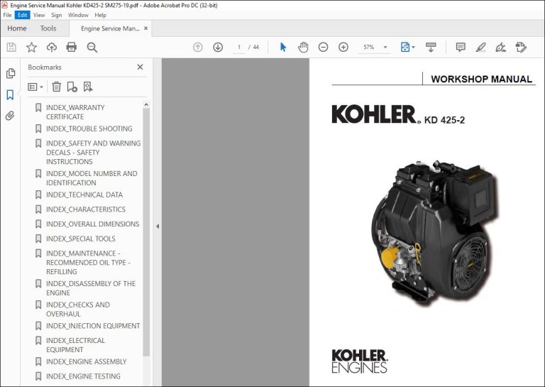 Kohler KD425 2 SM275 19 Engine Workshop Manual PDF DOWNLOAD   Kohler KD425 2 SM275 19 Engine Workshop Manual 768x545 