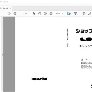 Komatsu Forklift Truck FG10-18 FG09L-18 FG15H-18 FG10-18 FG10L-18 Service Manual - PDF DOWNLOAD