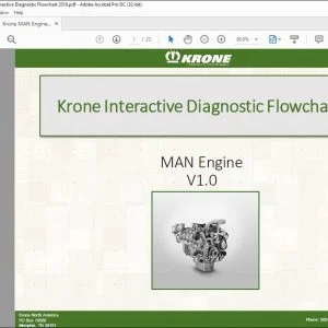 Krone MAN Engine V1.0 Interactive Diagnostic Flowchart 2018 Manual - PDF DOWNLOAD