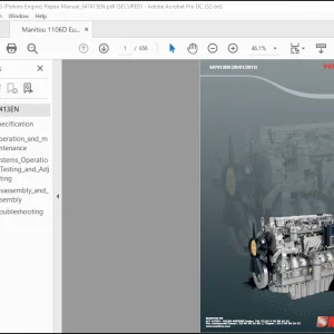 Manitou 1106D Euro3 (Perkins Engine) Repair Manual_647413EN - PDF DOWNLOAD