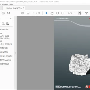 Manitou Engine V3600V Euro 3 Repair Manual_647049EN - PDF DOWNLOAD
