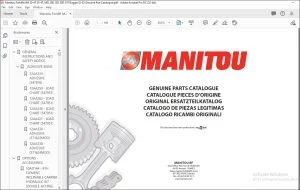 Manitou Forklift MH 20-4T 25-4T, MSI 20D 25D 30D 35T Buggie S2-E2 Genuine Part Catalogue Manual - PDF DOWNLOAD