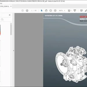 Manitou GEAR BOX SERIE PG 115 Repair Manual 647027EN - PDF DOWNLOAD