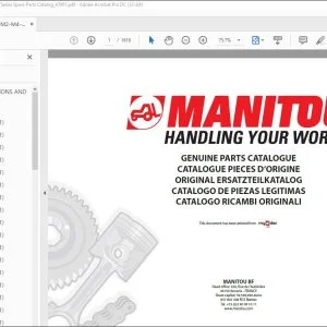 Manitou M2-M4-MC 26-30-40-50-60 CP Series Spare Parts Catalog_47891 - PDF DOWNLOAD