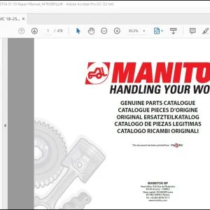 Manitou MC 18-25-30, MSI 25-30-35 D K ST3A S1-S5 Repair Manual_647659EN - PDF DOWNLOAD