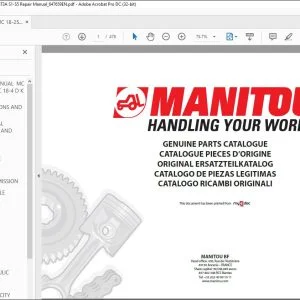 Manitou MC 18-25-30, MSI 25-30-35 D K ST3A S1-S5 Repair Manual_647659EN - PDF DOWNLOAD