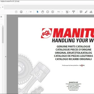 Manitou MC 40 C Spare Parts Catalogue_47473 - PDF DOWNLOAD