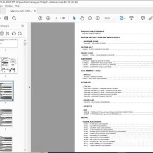 Manitou MC, MSI 25-30-35 D K ST5 S1 Spare Parts Catalog_647839 - PDF DOWNLOAD