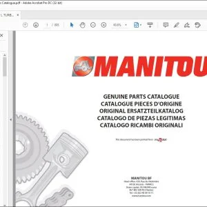 Manitou MLT 1035 L TURBO LSU S5 E3 Genuine Parts Catalogue Manual - PDF DOWNLOAD