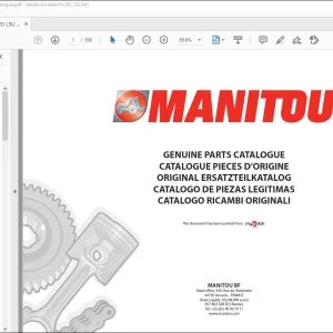 Manitou MLT 634 120 LSU PS SB E2 Genuine Part Catalogue Manual - PDF DOWNLOAD