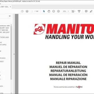 Manitou MRT 1440 EASY 400 ST3B S1 MRT 1640 EASY 400 ST3B S1 MRT 1840 EASY 400 ST3B S1 MRT 1840 EASY 360 ST3B S1 Repair Manual 647428EN - PDF DOWNLOAD