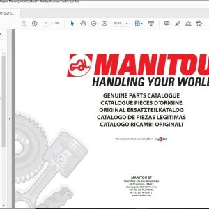 Manitou MRT 2470-3050, MRT-X 3050 2470 Repair Manual_647625EN - PDF DOWNLOAD