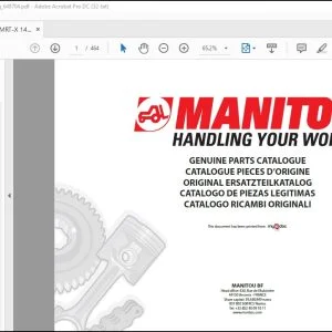 Manitou MRT-X 1440 Spare Parts Catalog_648704 - PDF DOWNLOAD