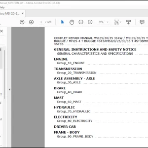 Manitou MSI 20-25-30-35 T Repair Manual_647473EN - PDF DOWNLOAD